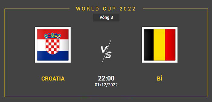 Nhận định Soi Kèo Croatia Vs Bỉ –world Cup 2022(1)